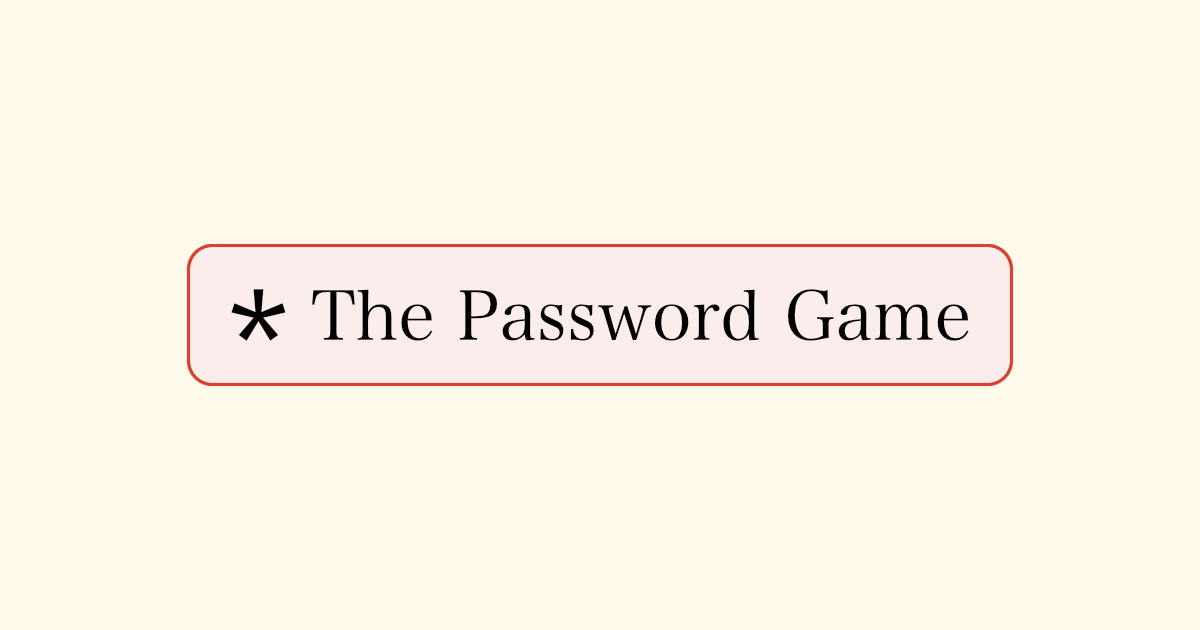 Password Game